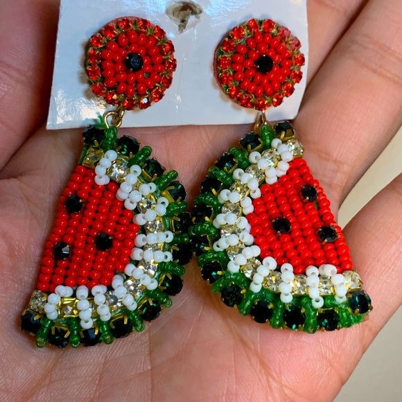 Watermelon Earrings - Picture 1 of 2